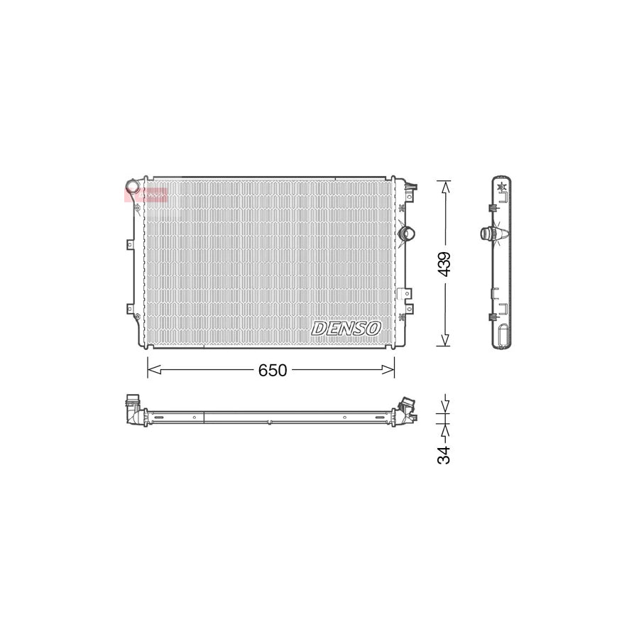 DENSO DRM32046 Engine Radiator
