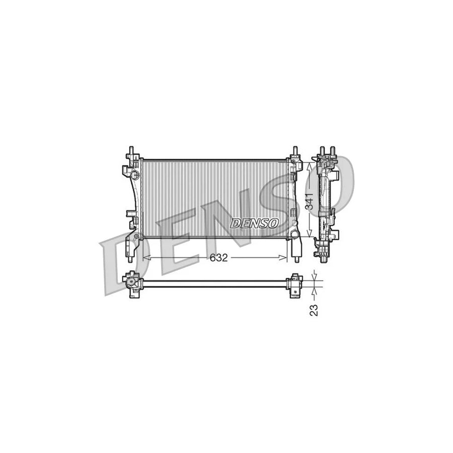 DENSO DRM07040 Engine Radiator