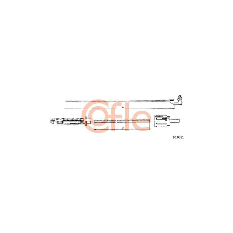 Cofle Bh.Re010 Brake Hose