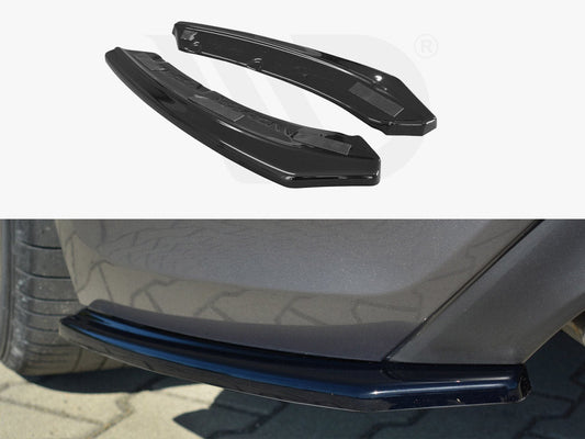Maxton Design HY-GE-1-C-RSD1T Rear Side Splitters Hyundai Genesis MK1 Coupe (2009-2012) | ML Performance UK Car Parts