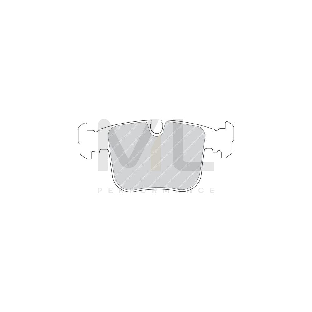 Ferodo Premier FDB856 Brake Pad Set Prepared for Wear Indicator, With Piston Clip