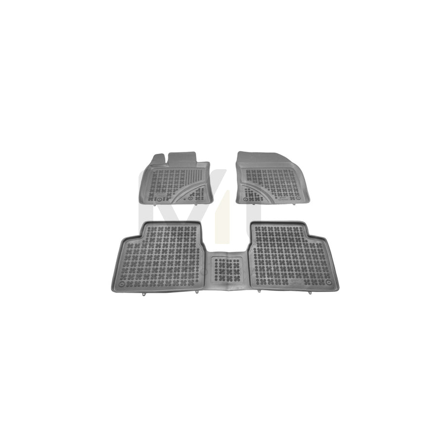REZAW PLAST Tailored 201405 Floor mat set for TOYOTA AVENSIS Elastomer, Front and Rear, Quantity: 3, Black