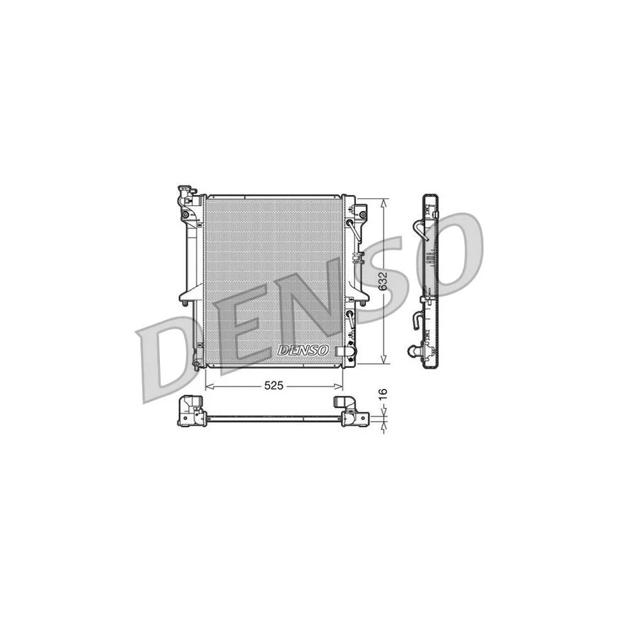 DENSO DRM45018 Engine Radiator for Mitsubishi L200 / Triton IV Pickup (Ka, Kb)