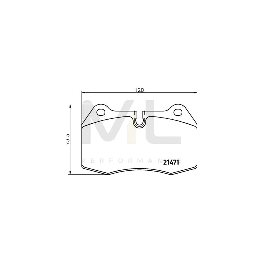 TEXTAR 2147103 Brake pad set prepared for wear indicator