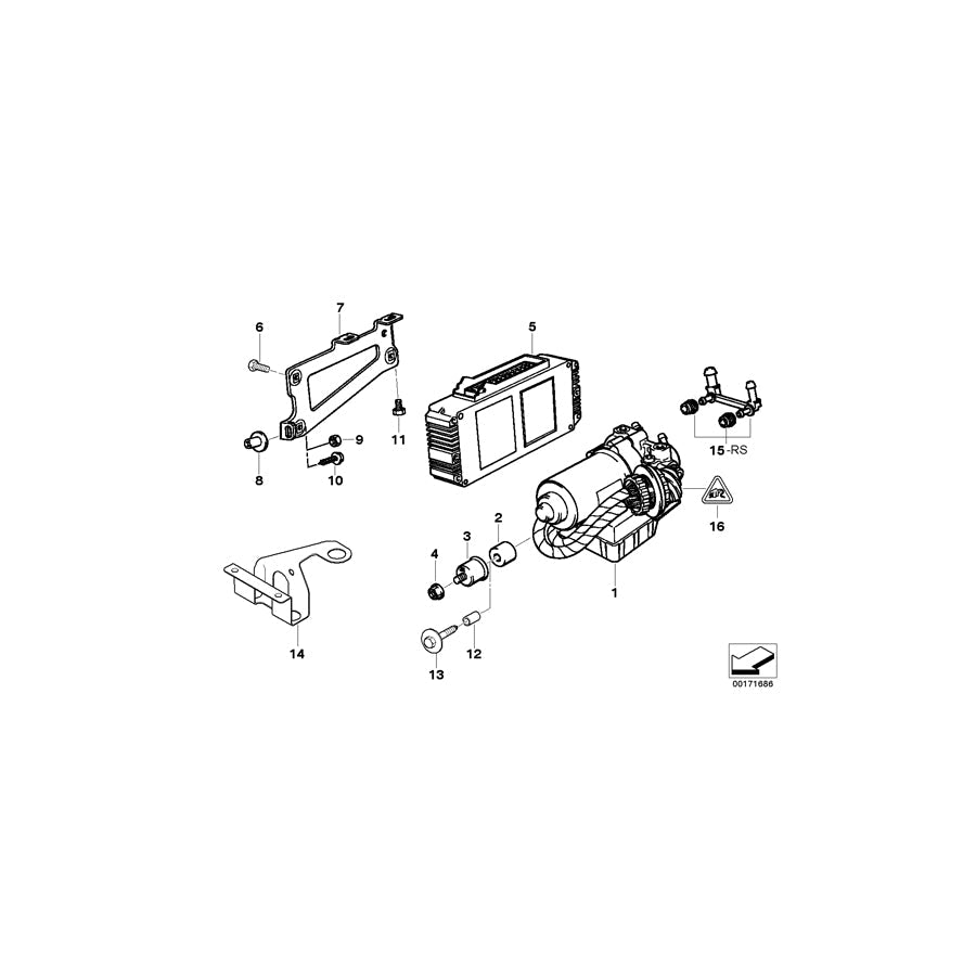 Genuine BMW 61131388862 E36 Plug Housing INTERNE NUMMER (Inc. M3)