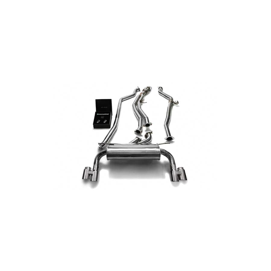 Armytrix BMF23-QS42C Valvetronic Exhaust System BMW M135i | M235i F2x 2012-2015 with Quad chrome 3.15"