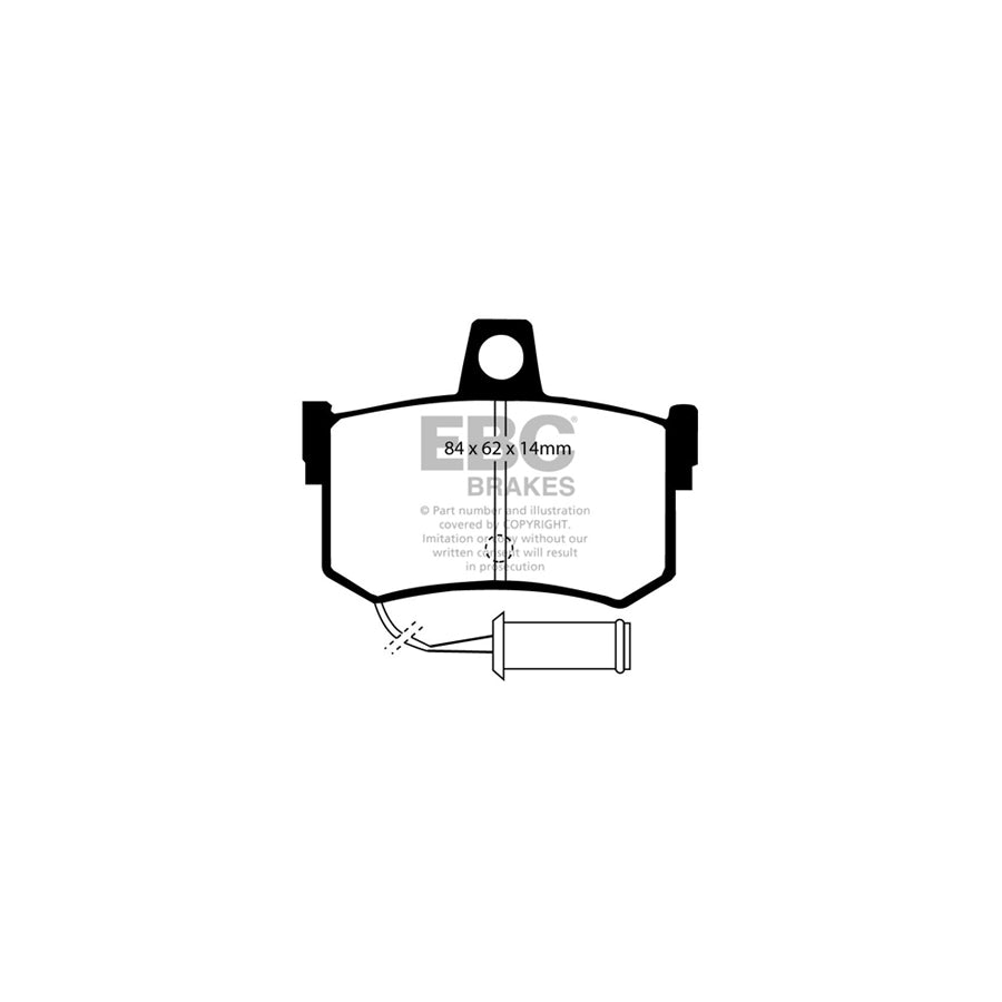 EBC PDKR403 Honda Rover Ultimax Rear Brake Pad & Plain Disc Kit - Girling/TRW Caliper (Inc. Legend & 800) 2 | ML Performance UK Car Parts