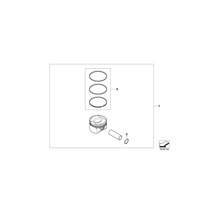 Genuine BMW 11257534702 R56 Snap Ring C18X1,3 (Inc. Cooper ALL4, Cooper & One Eco 55kW)