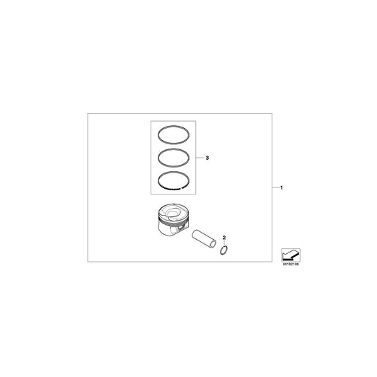 Genuine BMW 11257534702 R56 Snap Ring C18X1,3 (Inc. Cooper ALL4, Cooper & One Eco 55kW)