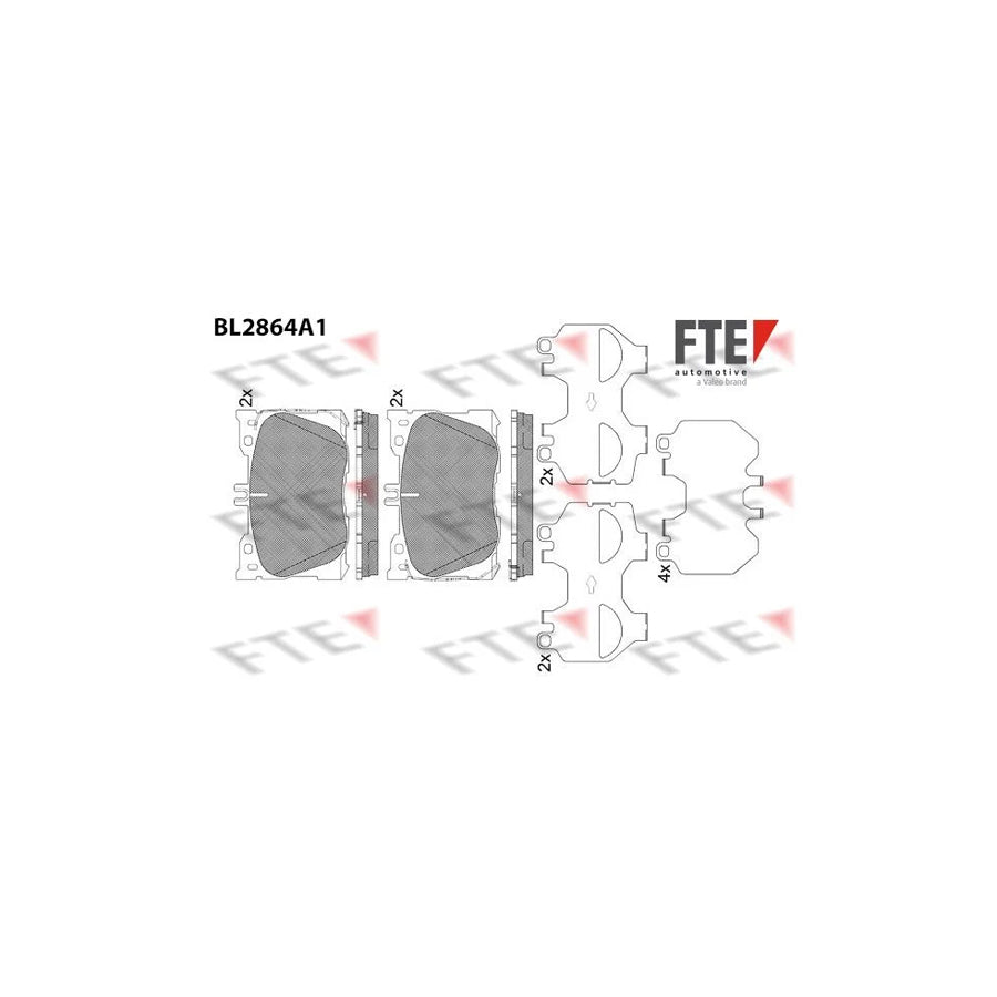 FTE Bl2864A1 Brake Pad Set