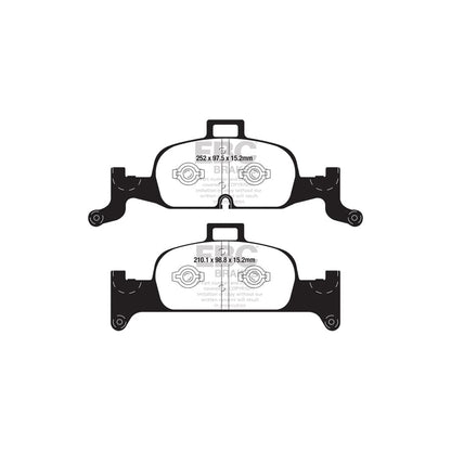 EBC PD07KF332 Audi B9 C8 Redstuff Front Brake Pad & USR Disc Kit - TRW Caliper (Inc. A4, A5, A6, A7) 2 | ML Performance UK Car Parts