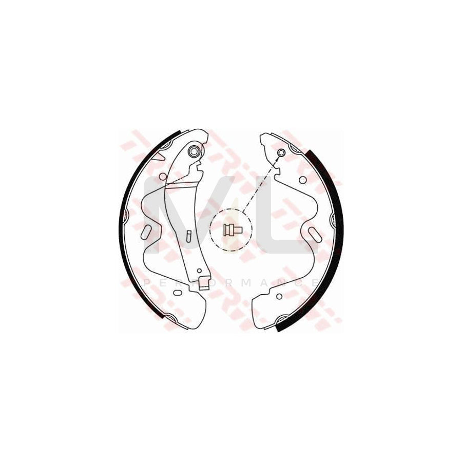 TRW GS8483 Brake Shoe Set