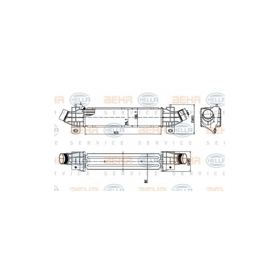 Hella 8ML 376 899-091 Intercooler