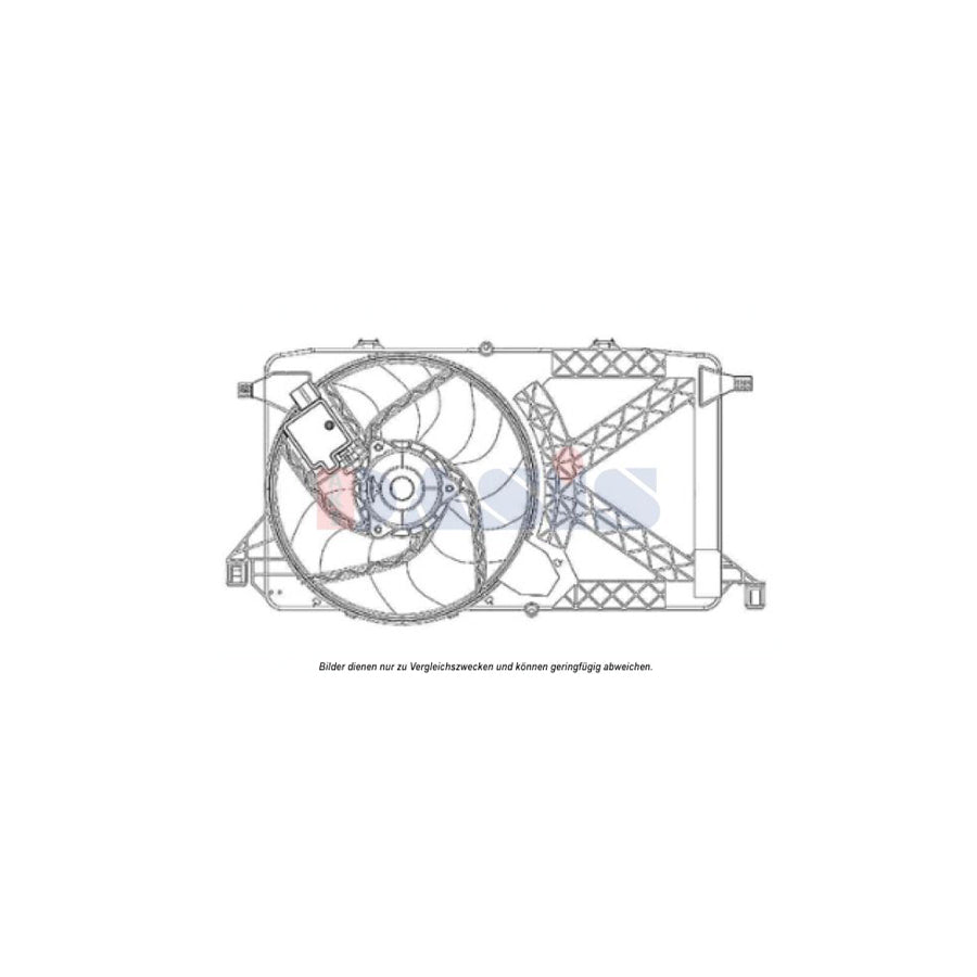 AKS Dasis 098123N Fan, Radiator for Ford Transit