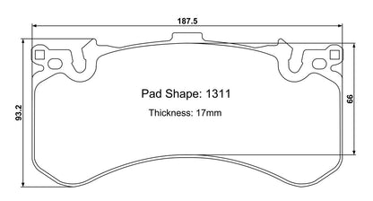Paragon PBP1311 Brake Pads