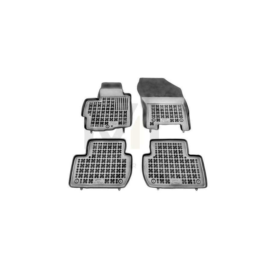 REZAW PLAST 201208 Floor mat set for CITROﾃ起 C-Crosser Off-Road Elastomer, Front and Rear, Black