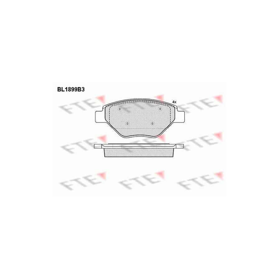 FTE 9010487 Brake Pad Set for Renault Megane