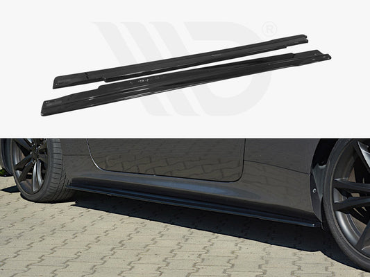 Maxton Design HY-GE-1-C-SD1T Side Skirts Splitters Hyundai Genesis MK1 Coupe (2009-2012) | ML Performance UK Car Parts