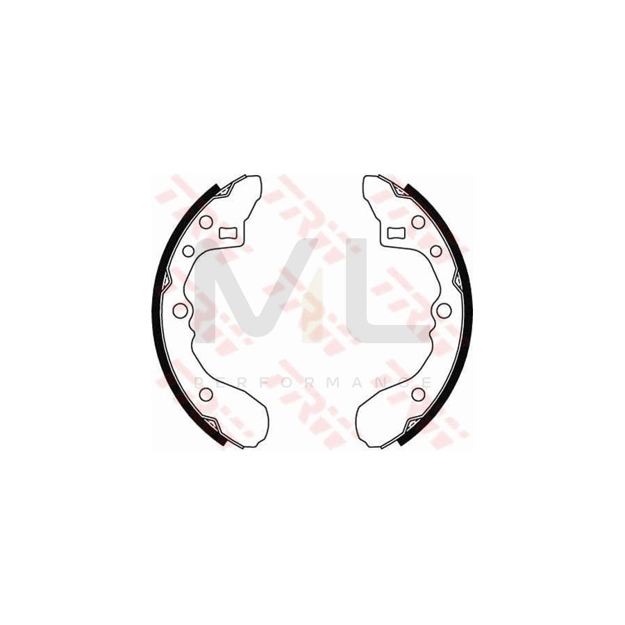 TRW GS8286 Brake Shoe Set for MAZDA 323