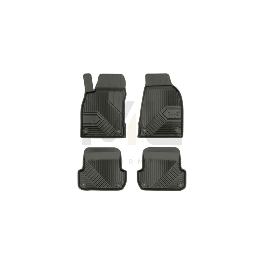 FROGUM Tailored 77407084 Floor mat set Elastomer, Front and Rear, Quantity: 4, Black, (LHD)