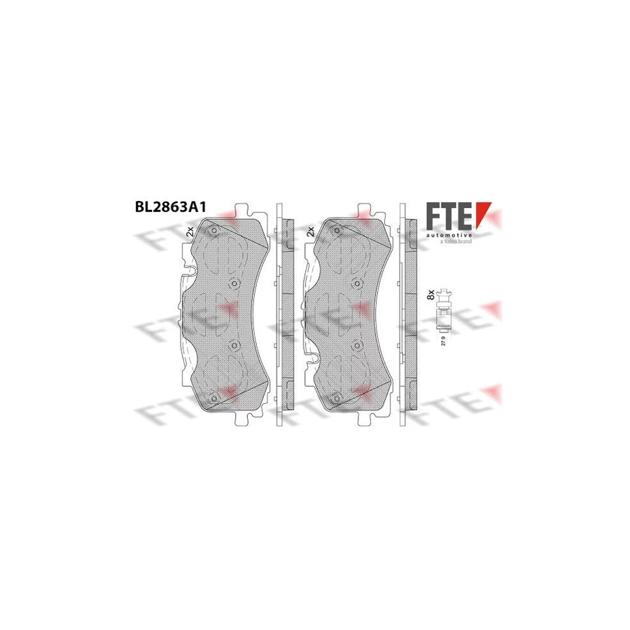 FTE Bl2863A1 Brake Pad Set
