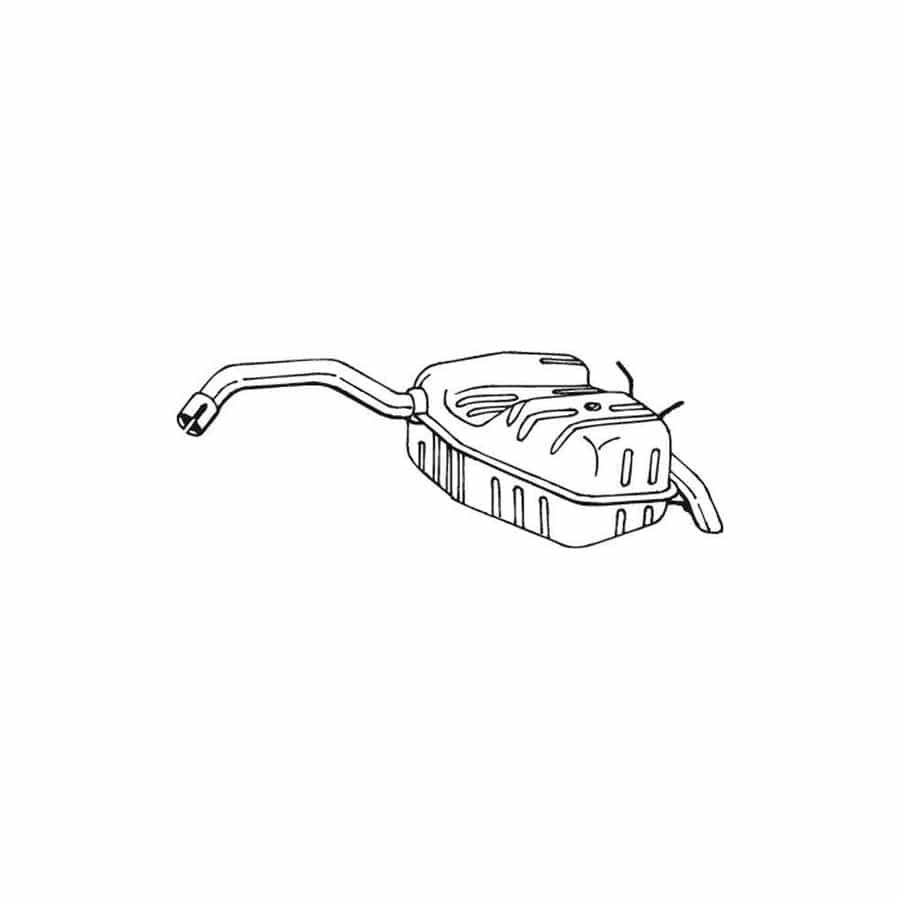Bosal 200-105 Rear Silencer for Renault Safrane I Phase 2 Hatchback (B54)