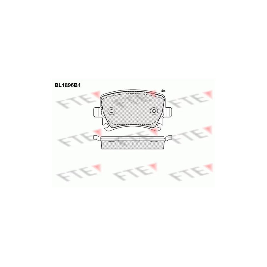 FTE 9010485 Brake Pad Set