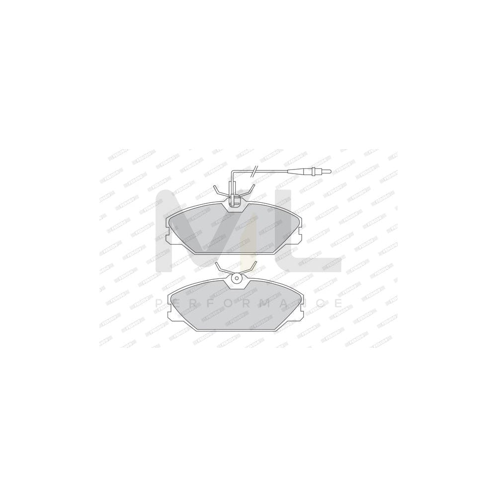 Ferodo FDB1085 Brake Pad Set Incl. Wear Warning Contact