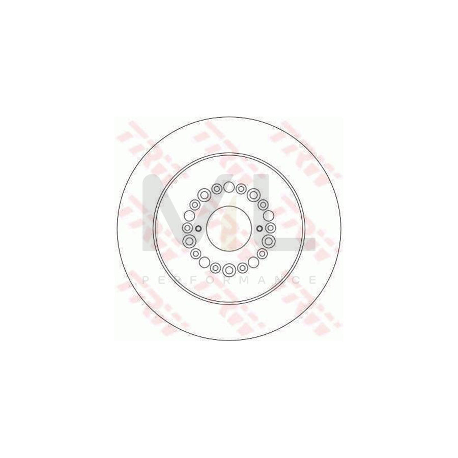 TRW DF4289 Brake Disc Vented  - 1 piece