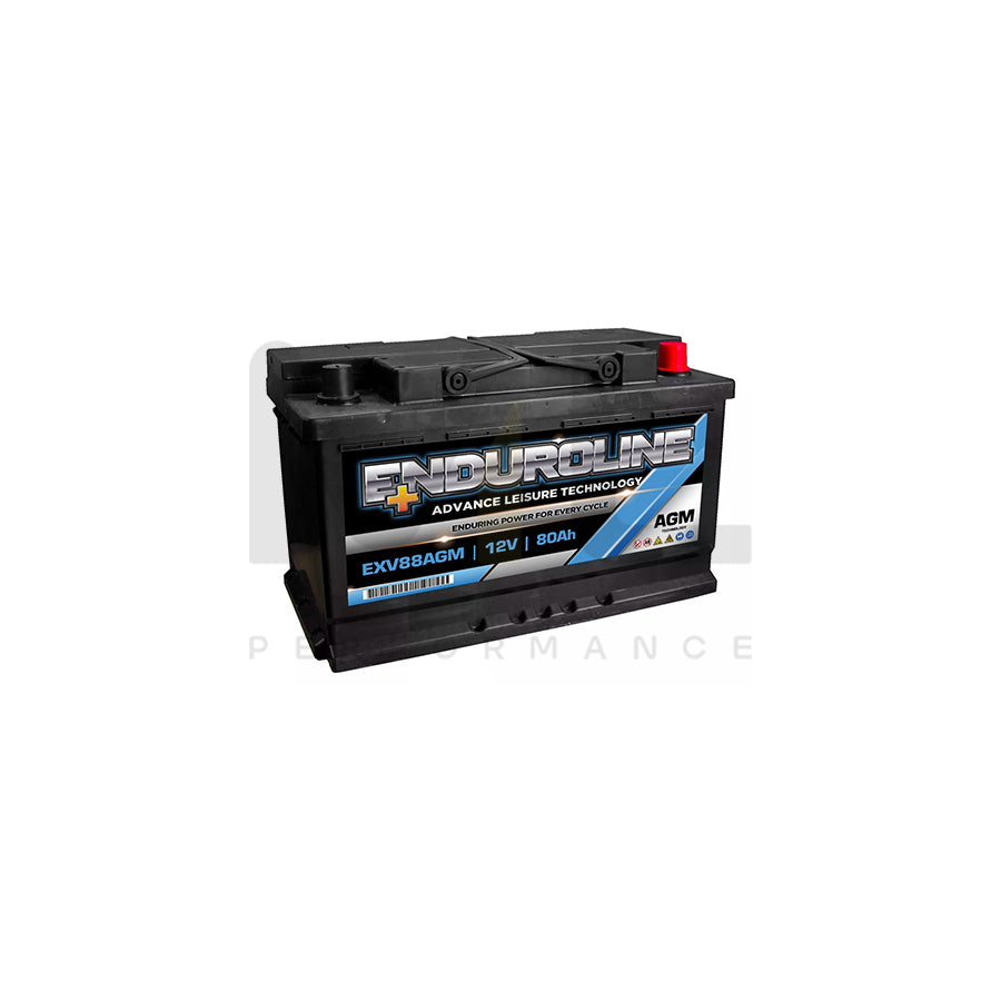 Enduroline EXV88AGM AGM Leisure Marine Battery 12V 80Ah