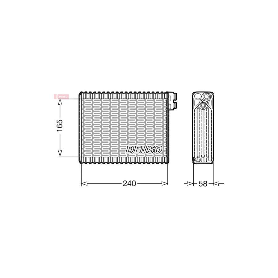 DENSO DEV21004 Air Conditioning Evaporator for Peugeot 307