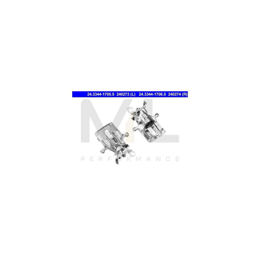 ATE 24.3344-1706.5 Brake Caliper for FORD FOCUS without holder