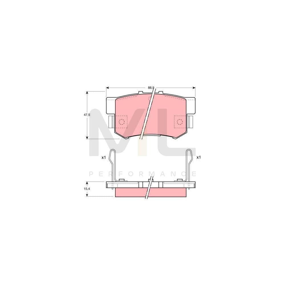 TRW Gdb1063 Brake Pad Set