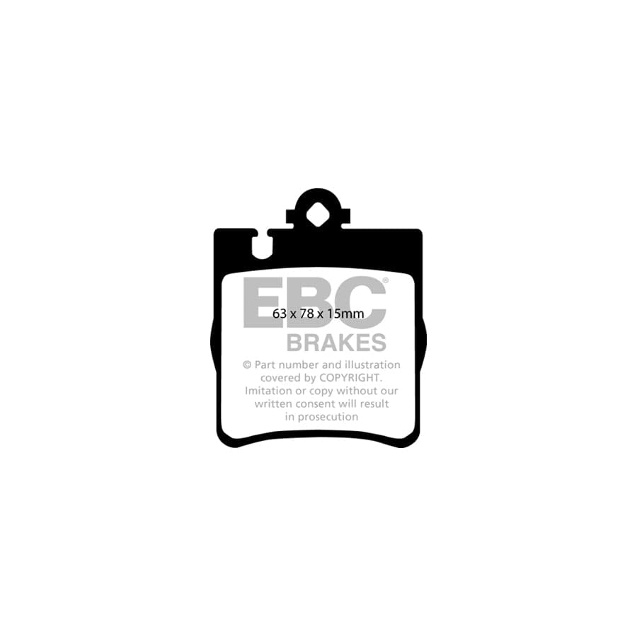 EBC PD03KR433 Mercedes-Benz W/CL/CLC203 W210 R171 Yellowstuff Rear Brake Pad & Plain Disc Kit - ATE Caliper 2 | ML Performance UK Car Parts