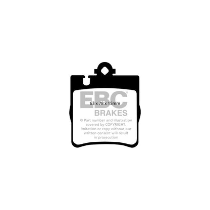 EBC PD03KR433 Mercedes-Benz W/CL/CLC203 W210 R171 Yellowstuff Rear Brake Pad & Plain Disc Kit - ATE Caliper 2 | ML Performance UK Car Parts