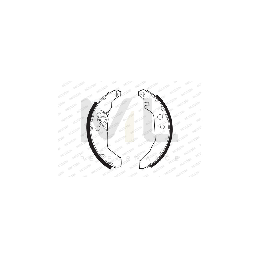 Ferodo Premier FSB265 Brake Shoe Set for Ford Fiesta With Accessories