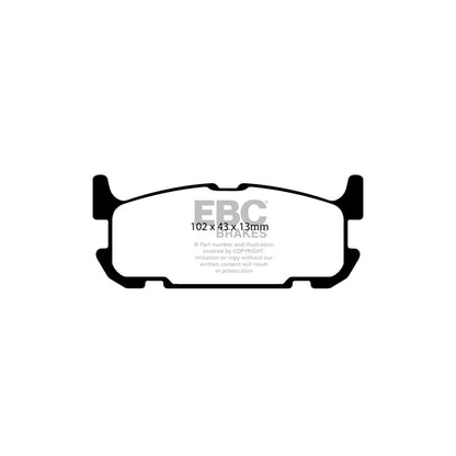 EBC PD11KR300 Mazda MX5 Mk2 Greenstuff Rear Brake Pad & GD Disc Kit - Akebono Caliper 2 | ML Performance UK Car Parts