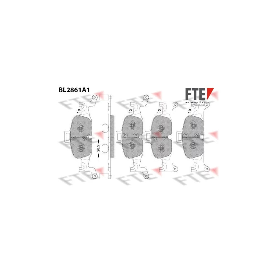 FTE Bl2861A1 Brake Pad Set