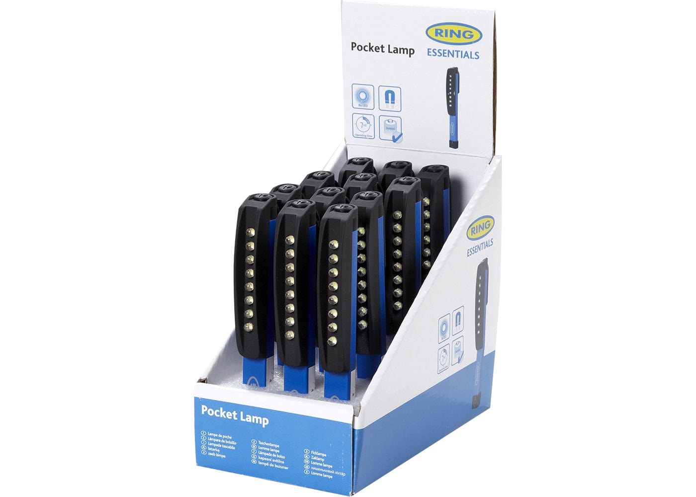 RING RIL51 LED Pocket Lamp Inc 3 X AAA Batteries  (Blister pack ) (12 units)