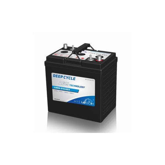 Leoch 6V 210Ah Deep Cycle AGM Battery - LDC6-210-GC2