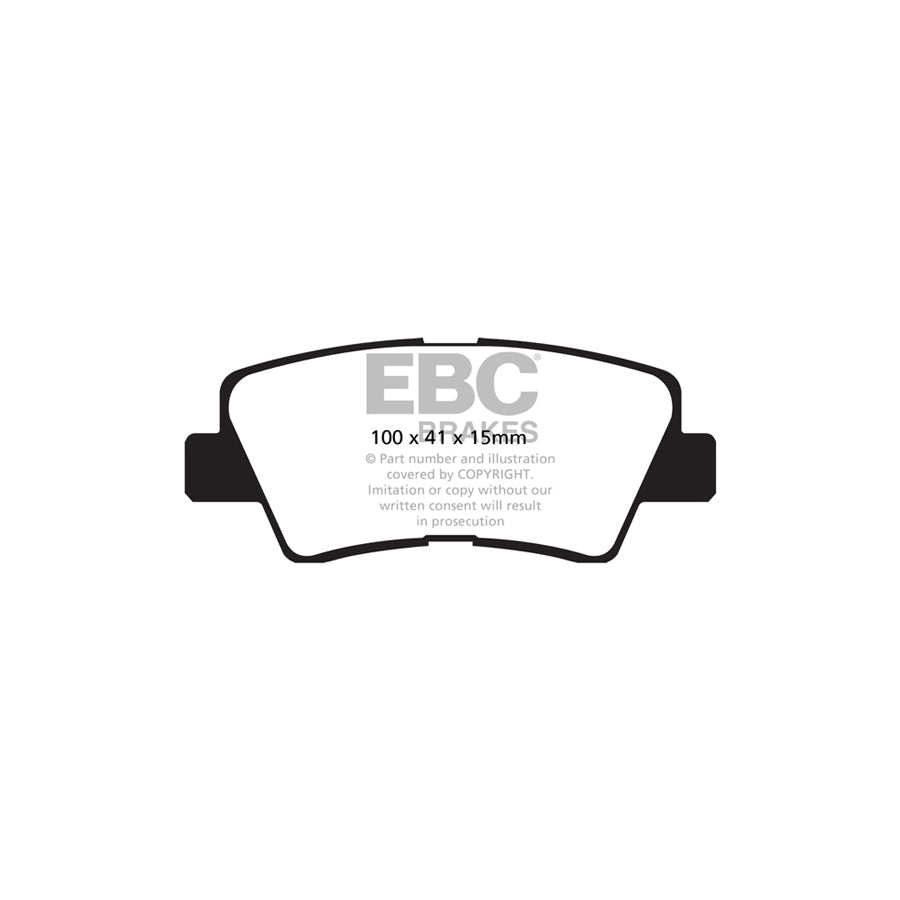 EBC DP42031R Hyundai Kia Yellowstuff Rear Brake Pads 2 | ML Performance UK Car Parts