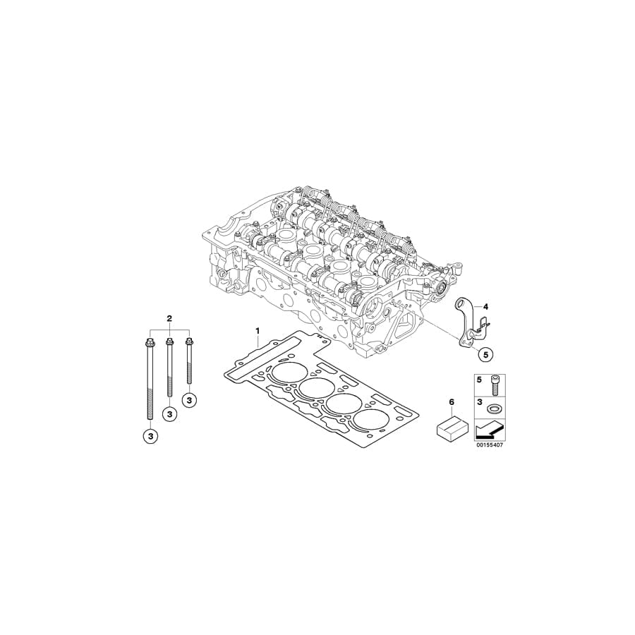 Genuine BMW 11127564864 Holder (Inc. One Eco 55kW, One & One 55kW)