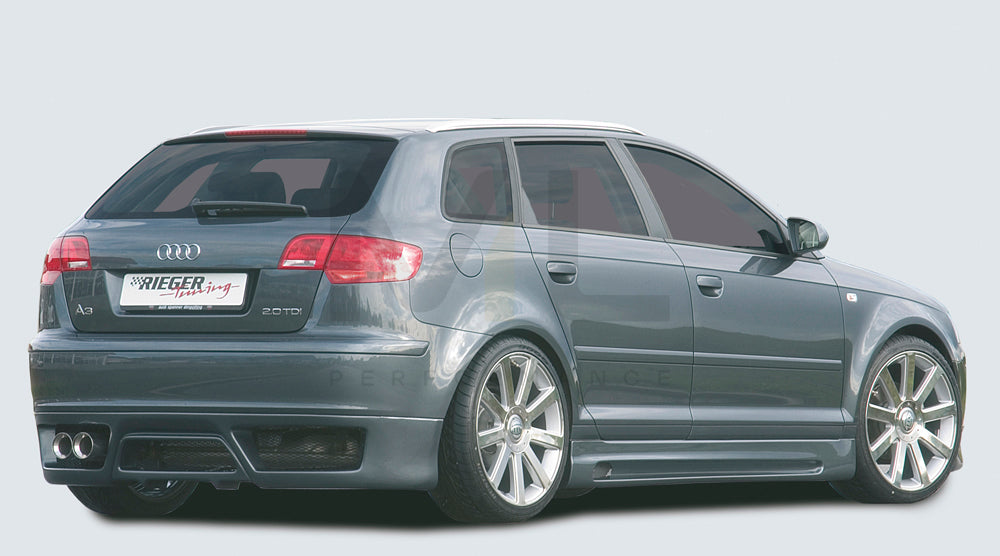 Rieger 00056740 Audi 8P A3 Side Skirt 4 | ML Performance UK Car Parts