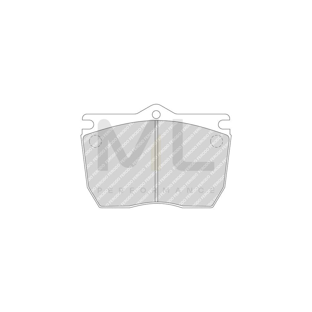 Ferodo FCV983 Brake Pad Set Not Prepared for Wear Indicator