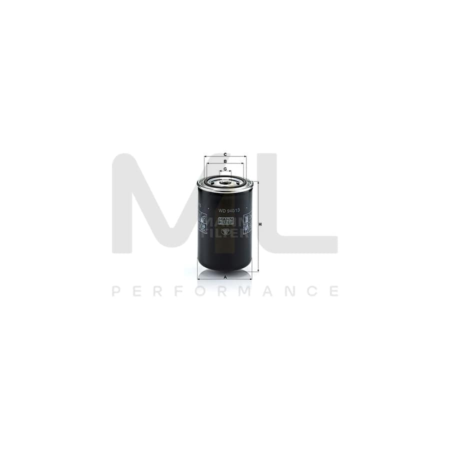 MANN-FILTER WD 940/13 Oil Filter Spin-on Filter