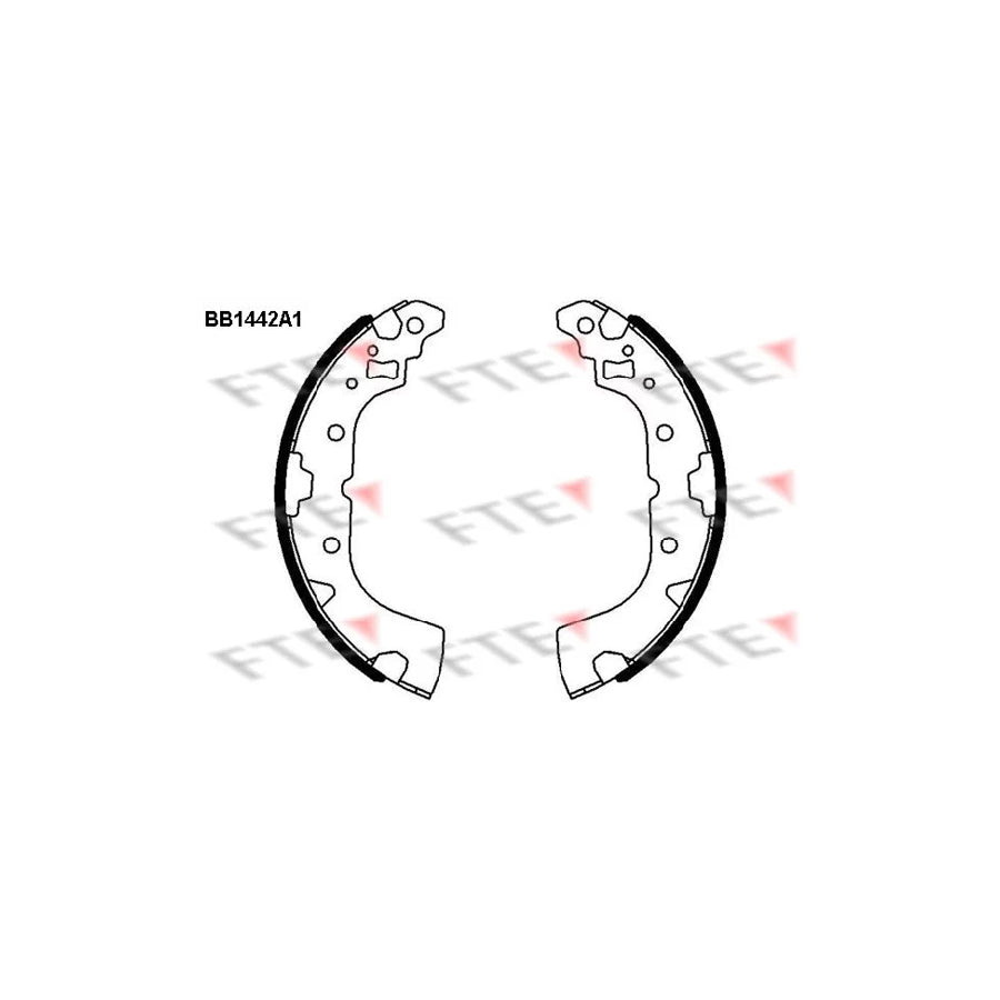 FTE Bb1442A1 Brake Shoe Set for Mitsubishi Mirage