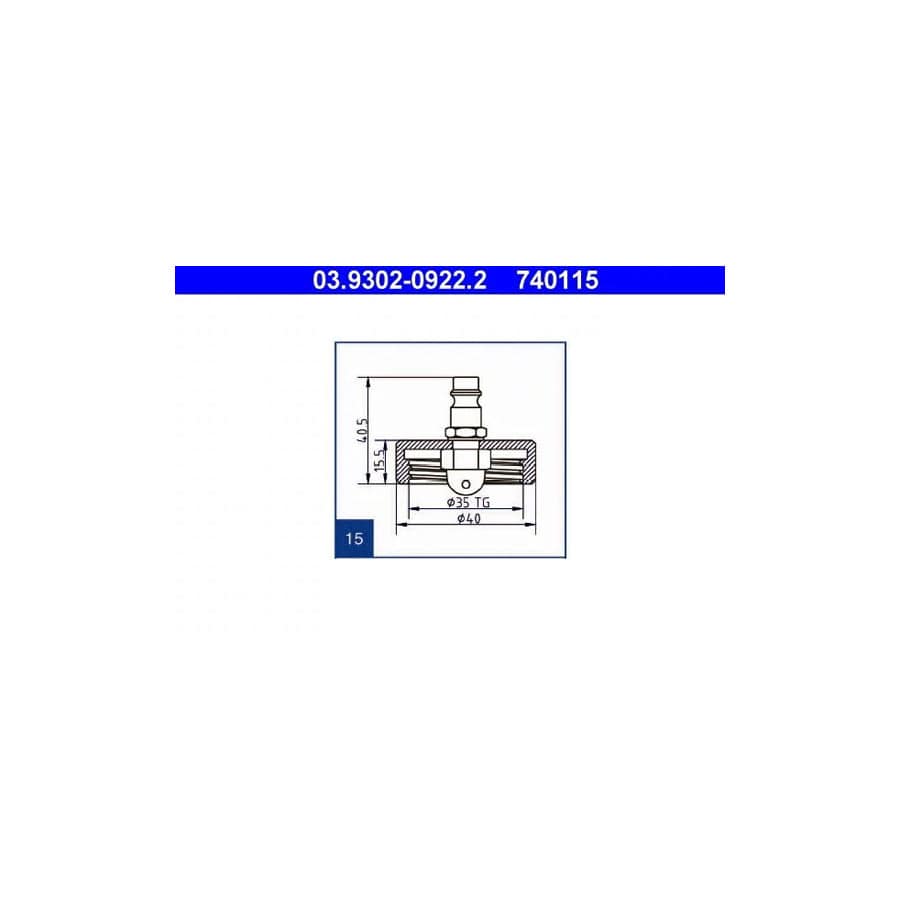ATE 03.9302-0922.2 Breather Pipe
