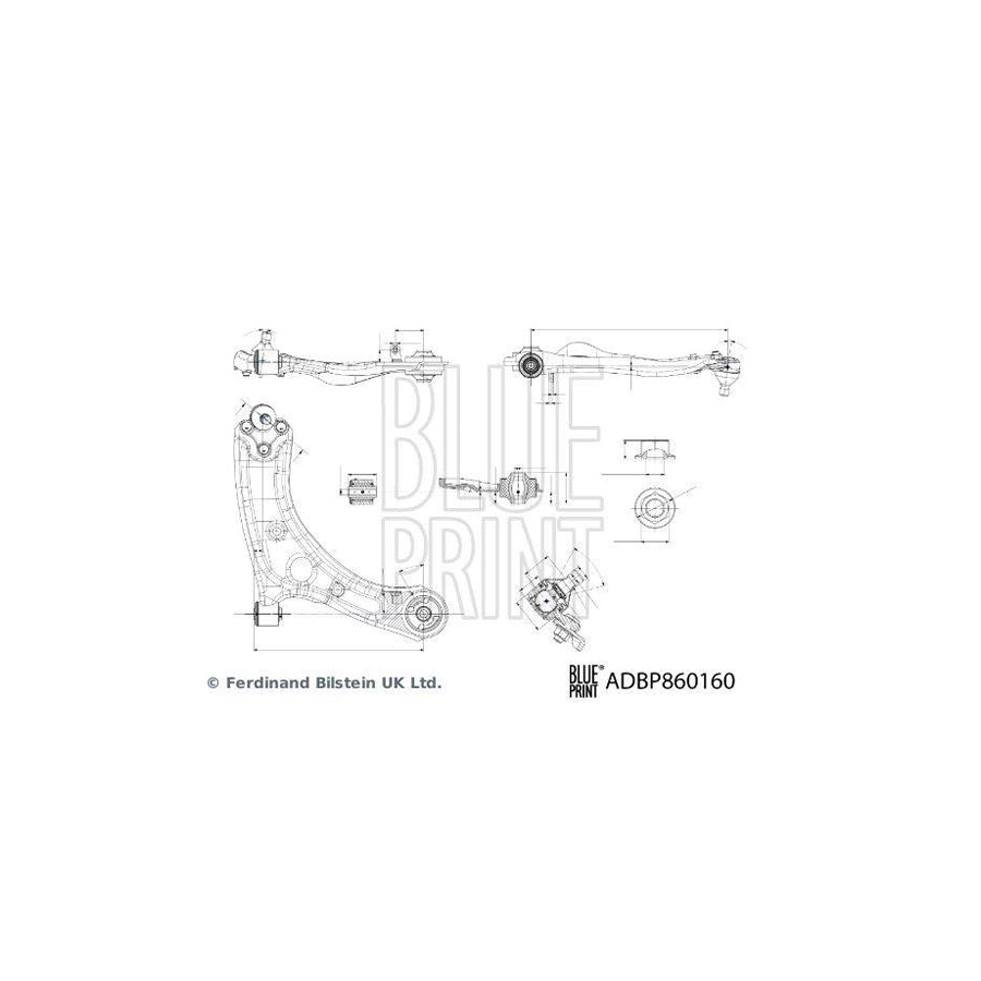 Blue Print Adbp860160 Suspension Arm for KIA Sportage IV (Ql, Qle)