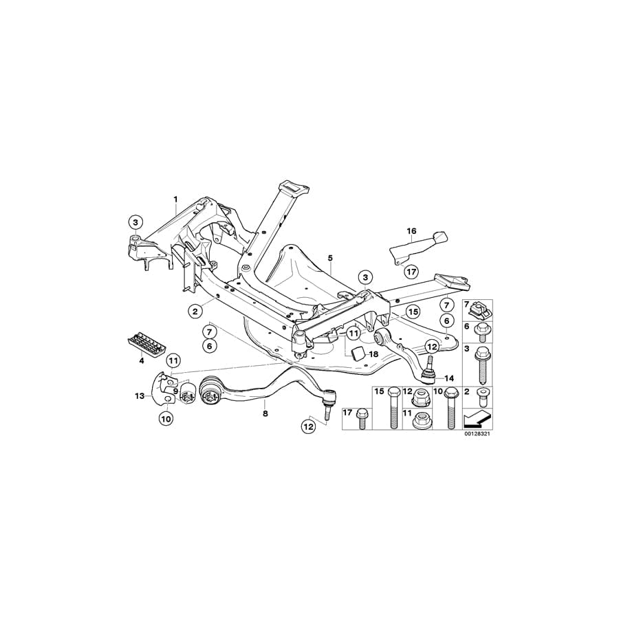 Genuine BMW 31146756438 E65 E67 E66 Heat Protection Plate Right (Inc. 740Li, 760Li & 735i)