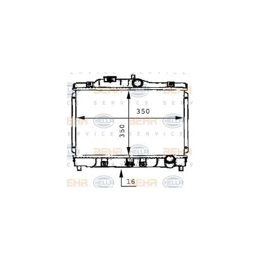 Hella 8MK 376 706-691 Engine Radiator